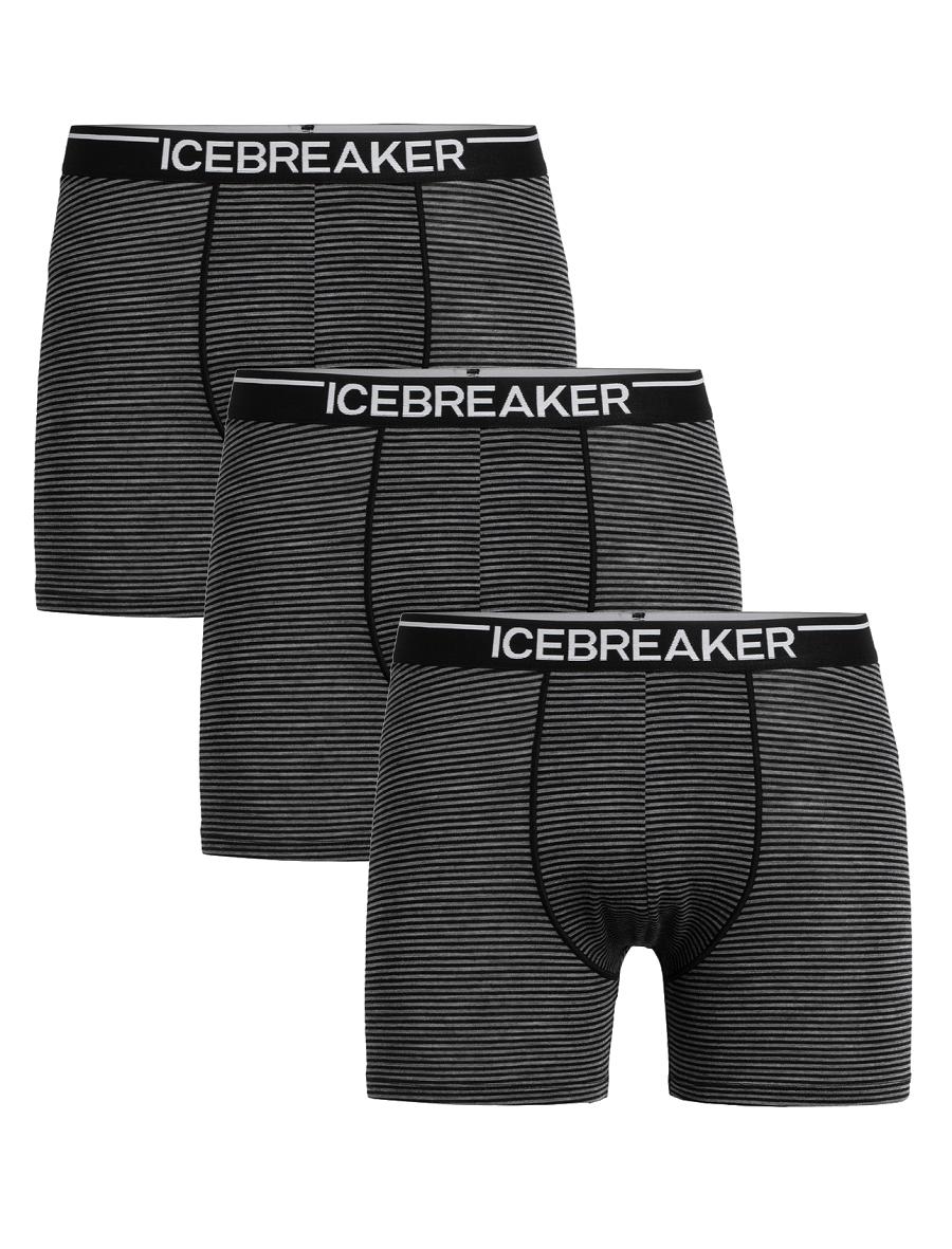 Icebreaker Merino Anatomica Boxers 3 Pack Férfi Fehérnemű Szürke | HU 1282ILHS